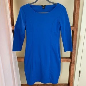 H&M Cobalt Blue 3/4 Sleeve Dress